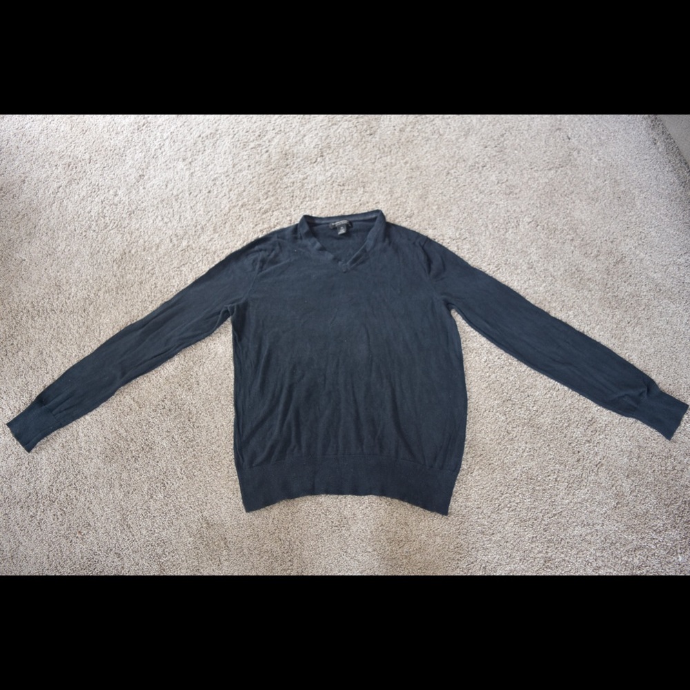 Banana republic dark blue long sleeve sweater men